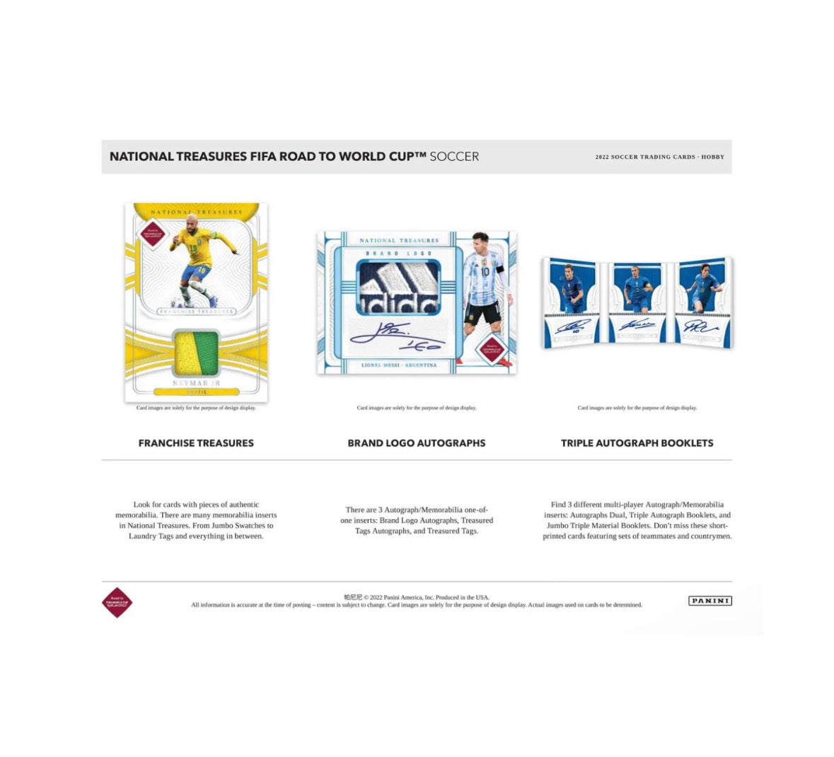 2022 Panini National Treasures Road To The World Cup FOTL HOBBY Case - Baller Collectables