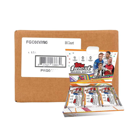 2024-25 Topps Finest Club Competitions Soccer HOBBY Case