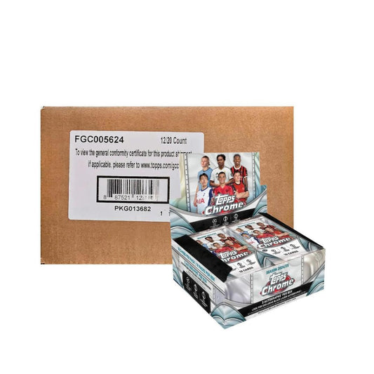 2024-25 Topps Chrome Club Competitions Soccer - JUMBO Case