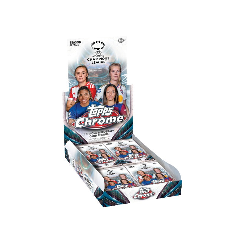 2023-24 Topps Chrome UEFA Women’s Champion League HOBBY Soccer Box - Baller Collectables