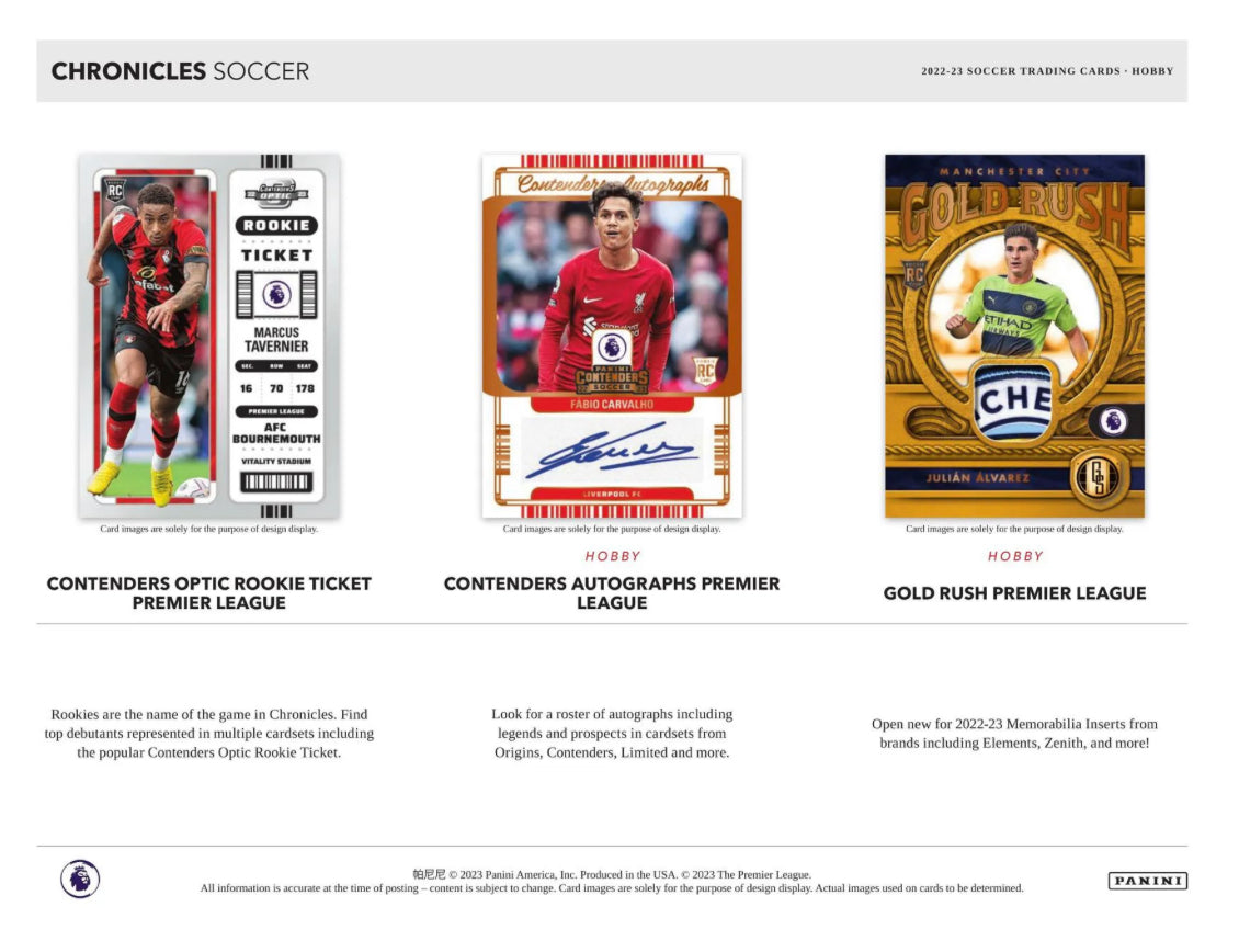2022-23 Panini Chronicles Soccer HOBBY Box - Baller Collectables