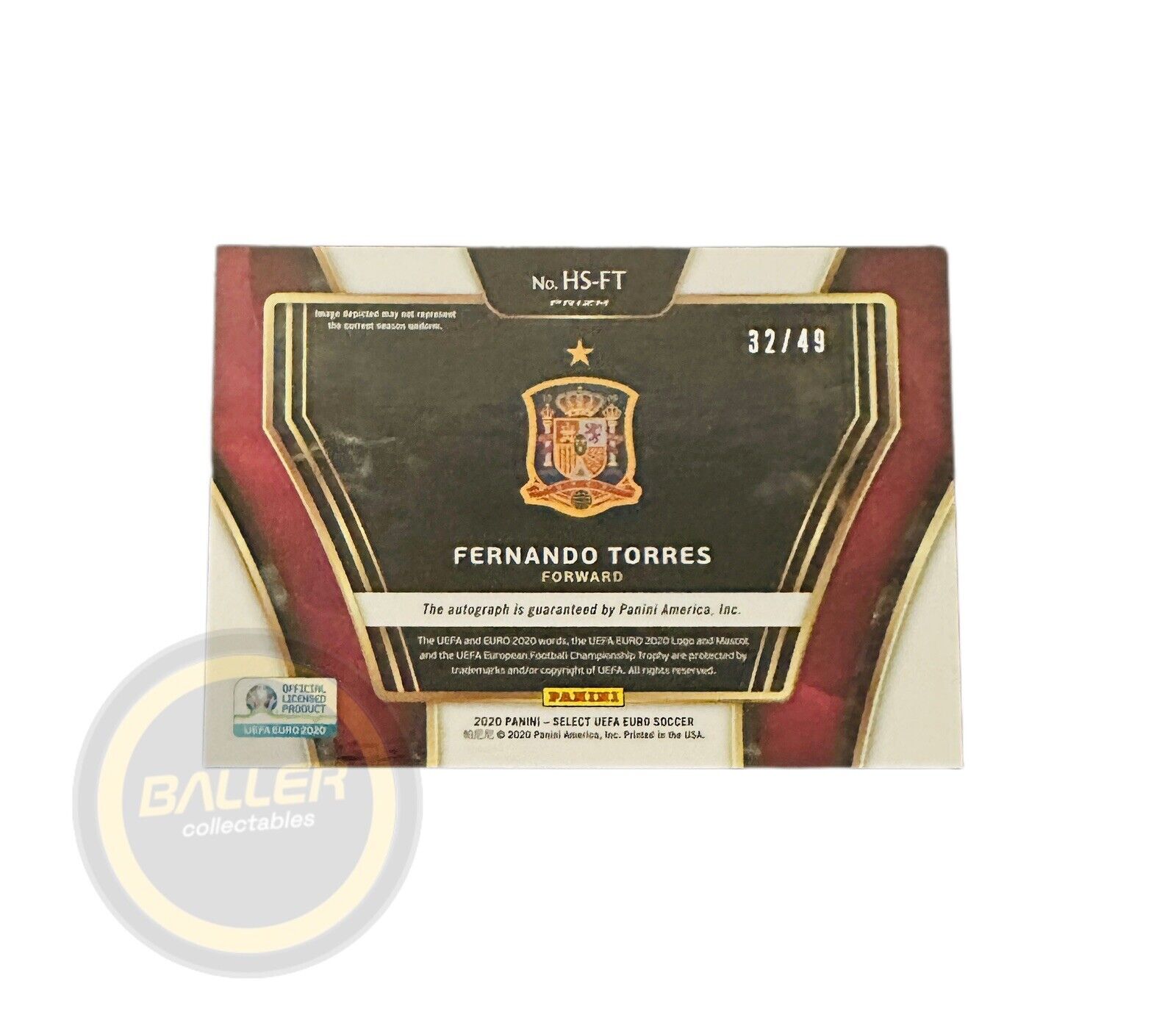 2019-20 Panini Select FIFA Soccer Historical Autograph Prizm FERNANDO TORRES 49 - Baller Collectables