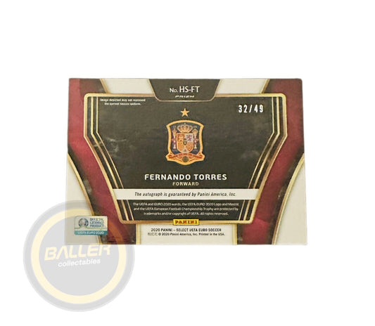 2019-20 Panini Select FIFA Soccer Historical Autograph Prizm FERNANDO TORRES 49 - Baller Collectables