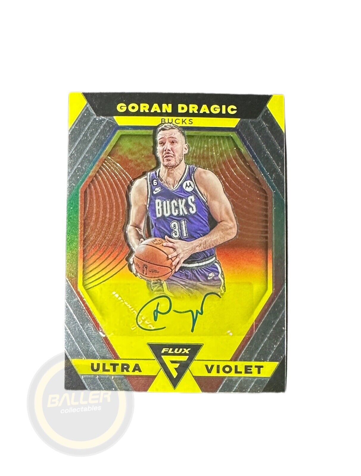 2022-23 Panini Flux NBA Autograph Ultra violet GORAN DRAGIC - Baller Collectables