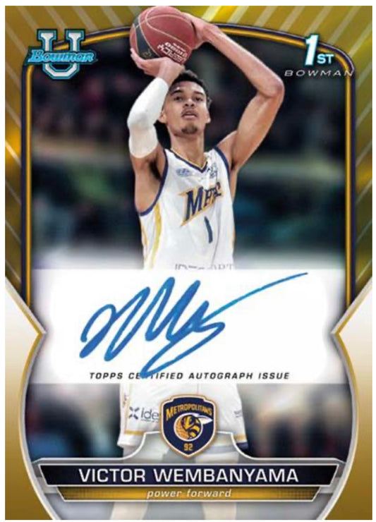 2022-23 Bowman Chrome University Basketball Blaster Box WEMBANYAMA - Baller Collectables