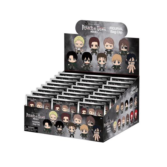 Attack on Titan Series 2 3D Foam Bag Clip Pack - Baller Collectables
