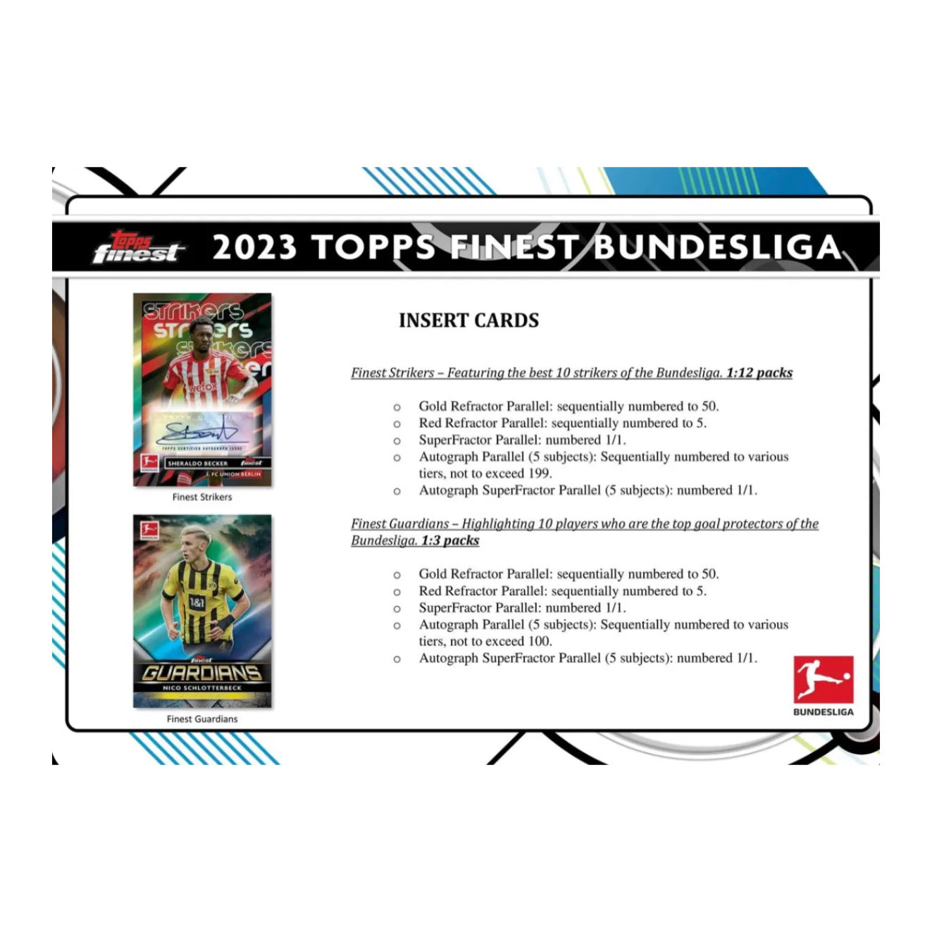 2022-23 Topps Finest Bundesliga Soccer HOBBY Master Box - Baller Collectables