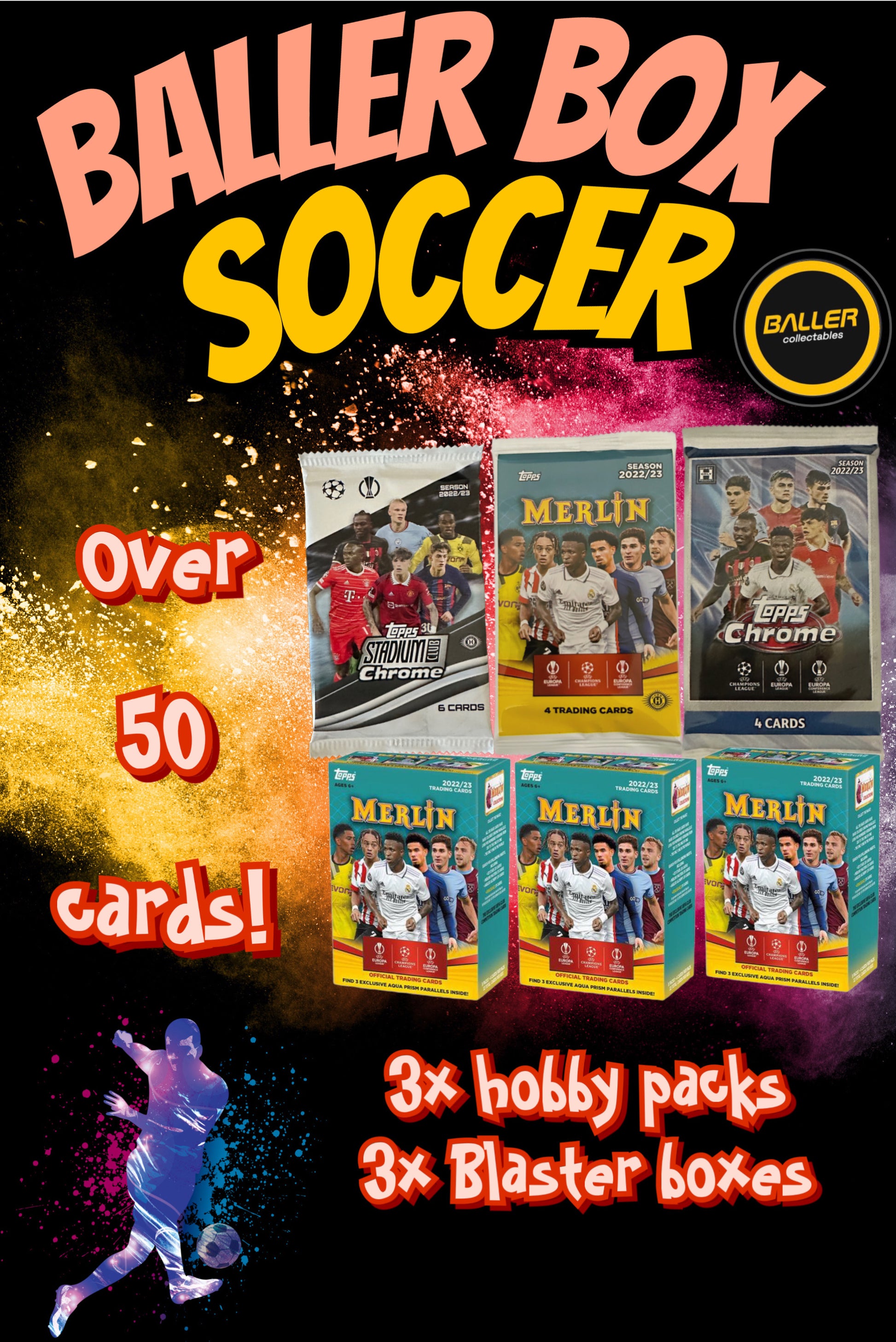 BALLER BOX Soccer Edition. Great VALUE! - Baller Collectables
