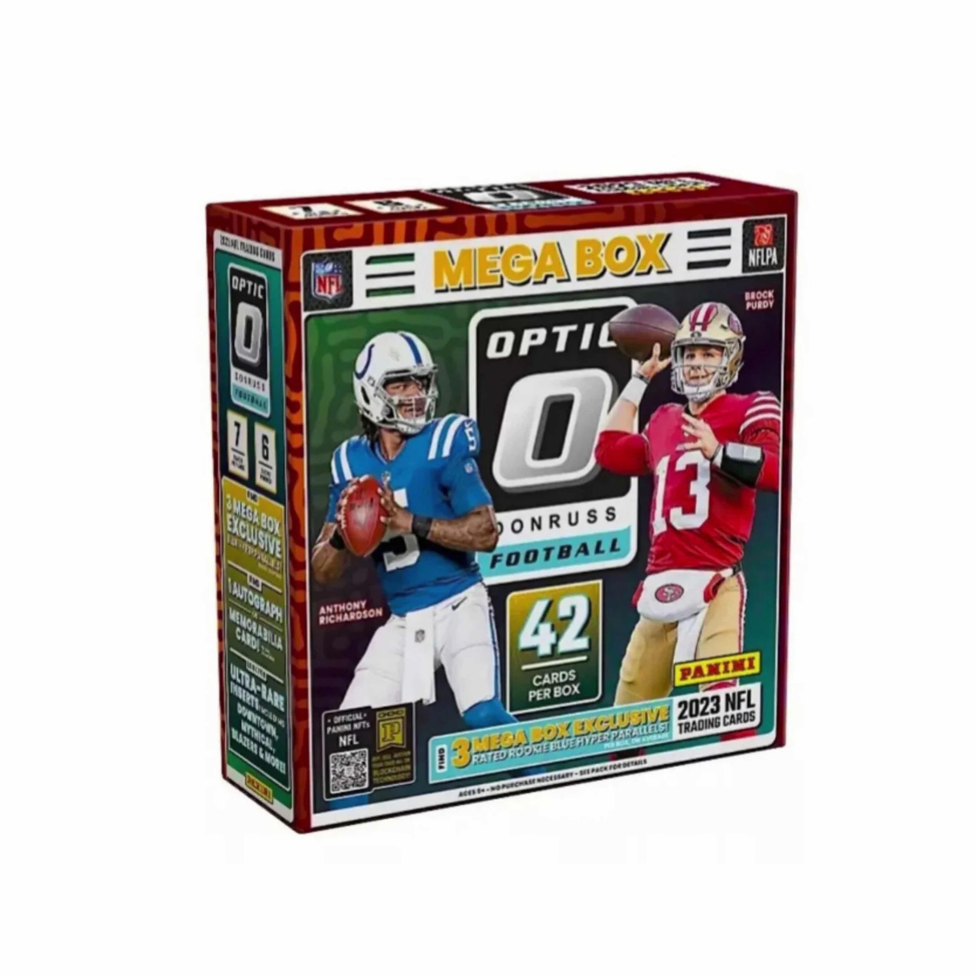 2023 Panini Donruss Optic NFL Football Mega Box (Blue Hyper Parallels) - Baller Collectables