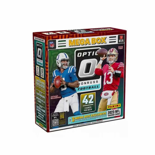 2023 Panini Donruss Optic NFL Football Mega Box (Blue Hyper Parallels) - Baller Collectables