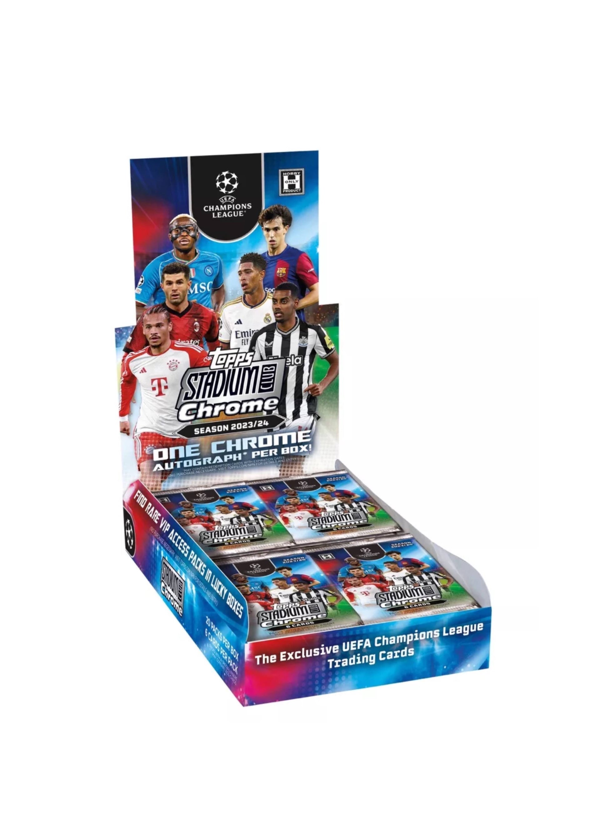 2023-24 Topps Stadium Club Chrome Club Competitions Soccer - HOBBY Box - Baller Collectables