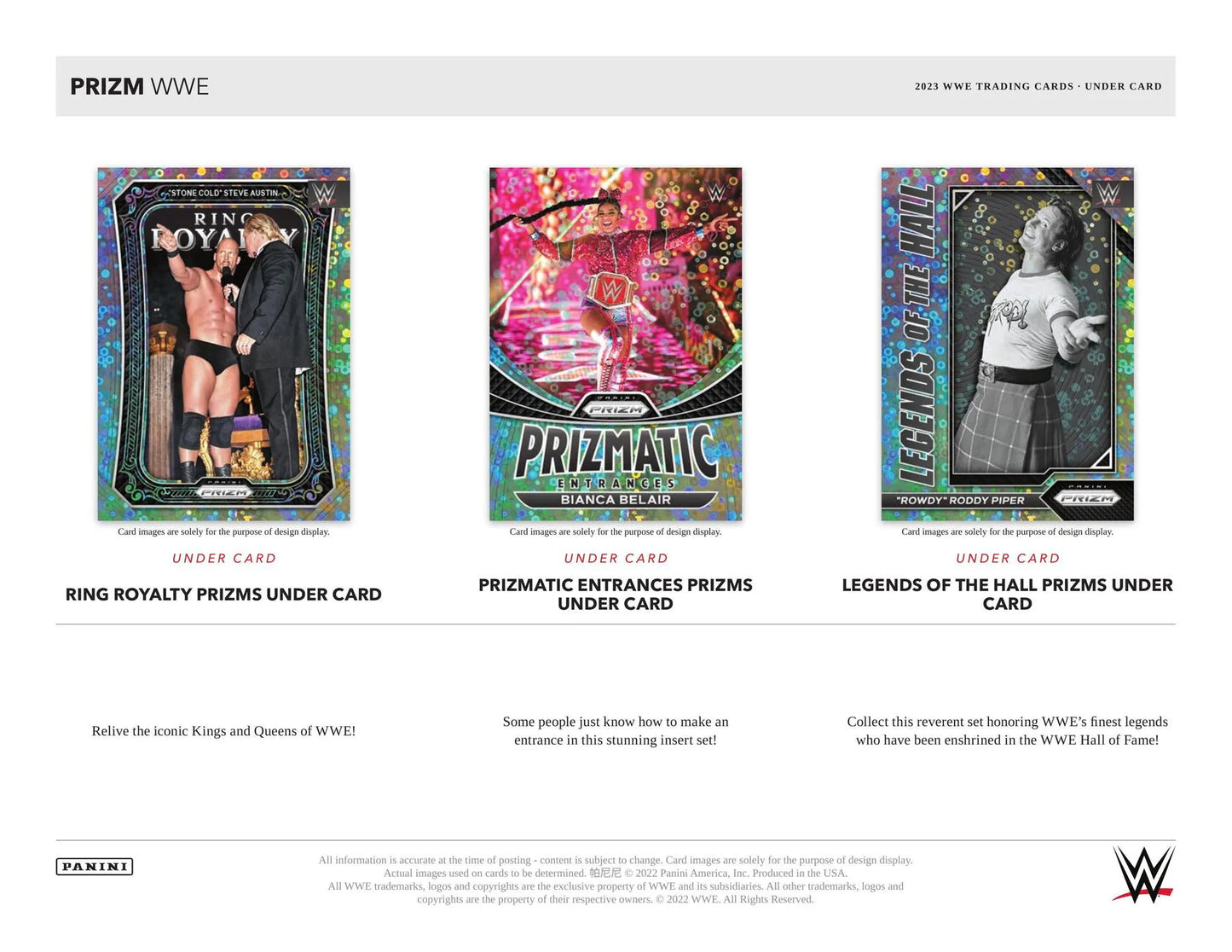 2023 Panini Prizm WWE Under Card Box - Baller Collectables