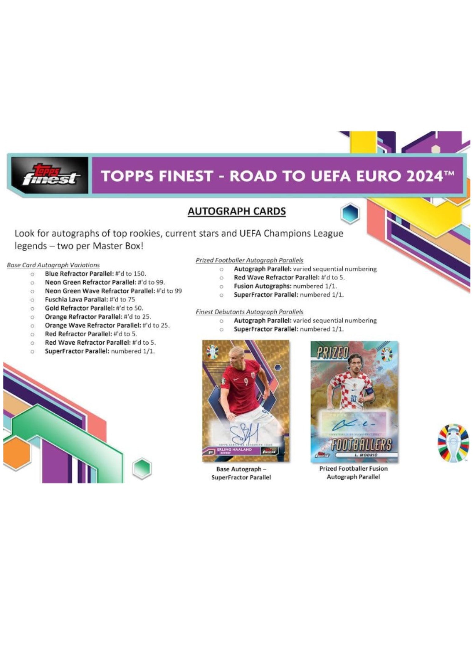 2023 Topps Finest Road to UEFA Euro 2024 Soccer HOBBY Box - Baller Collectables