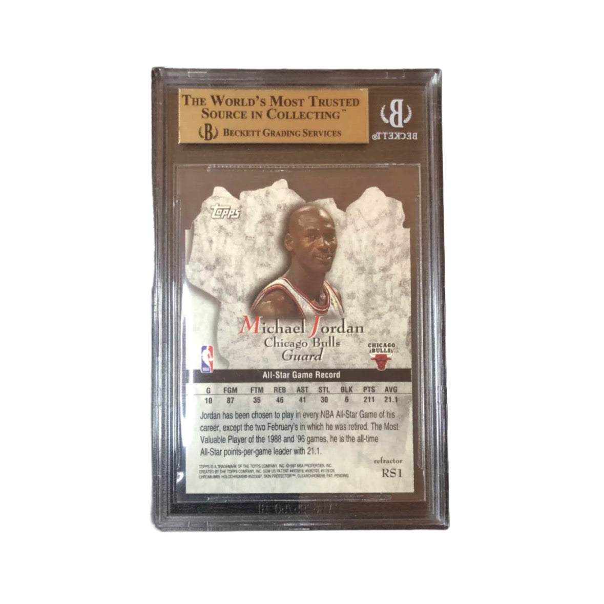 1997-98 Topps Rockstars Refractors Michael Jordan BGS 9.5 - Baller Collectables