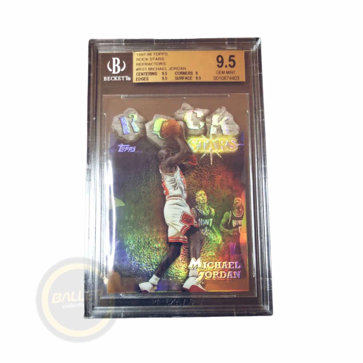 1997-98 Topps Rockstars Refractors Michael Jordan BGS 9.5 - Baller Collectables