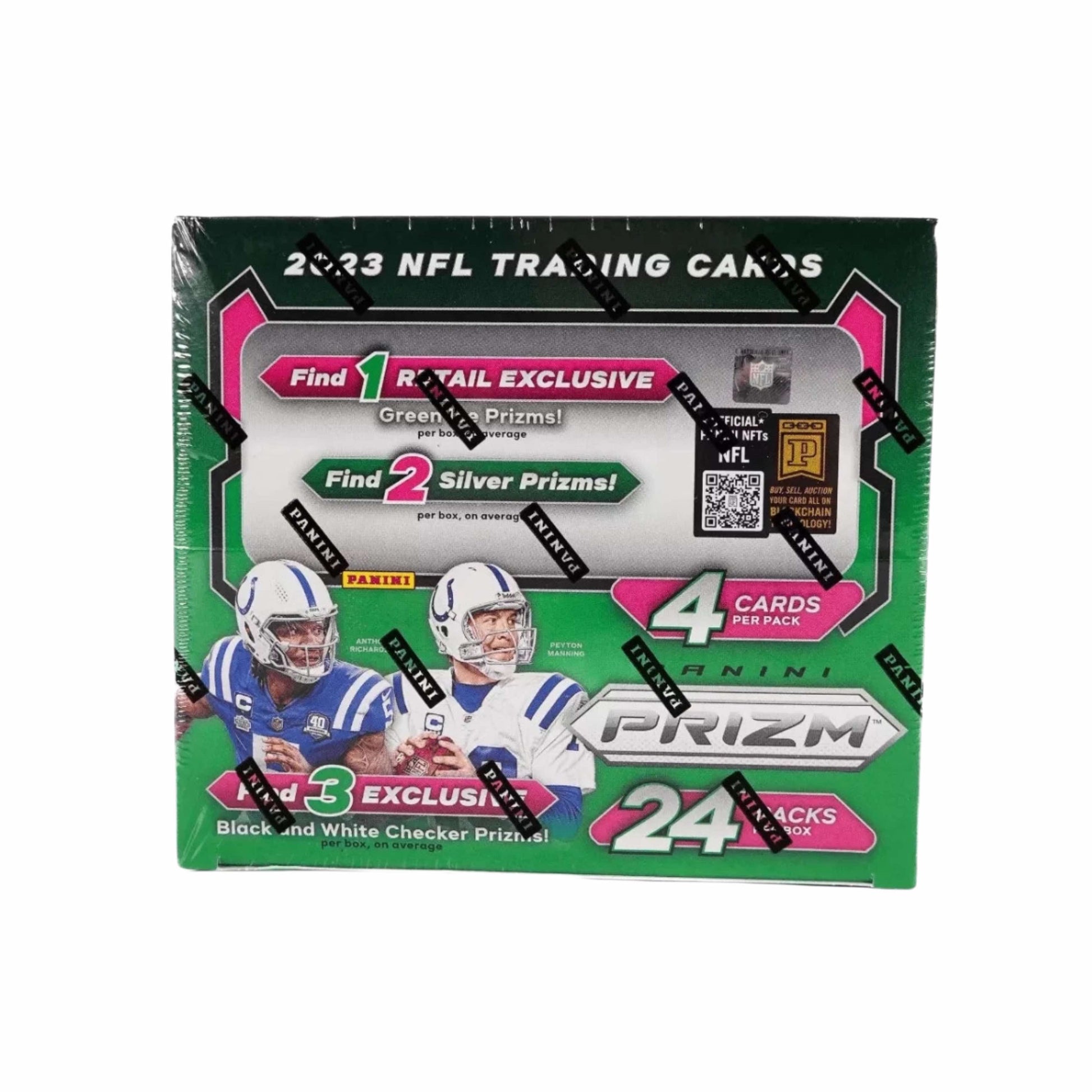 2023 Panini Prizm NFL Football Retail 24-Pack Box (Green Ice Prizms) - Baller Collectables