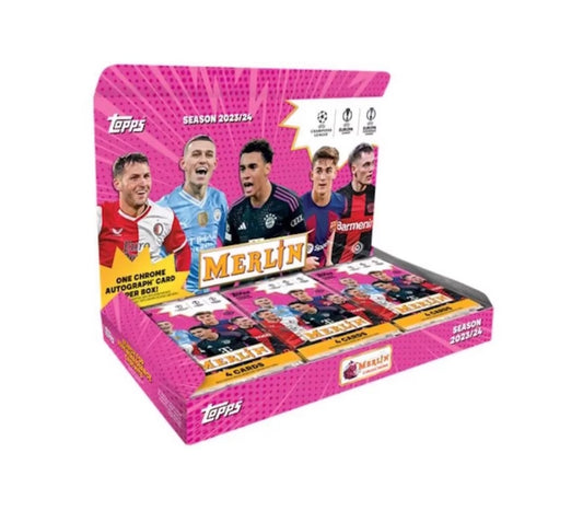 2023-24 Topps UEFA Merlin Soccer Chrome HOBBY Box - Baller Collectables