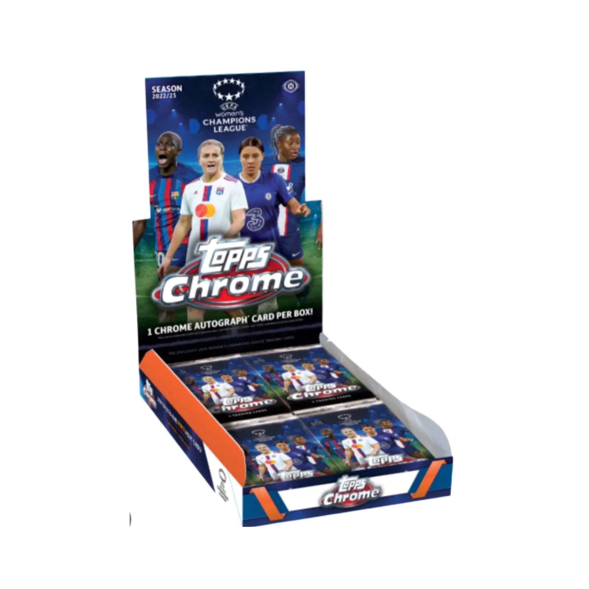 2022-2023 Topps Chrome UEFA Women’s Champion League HOBBY Soccer Box - Baller Collectables