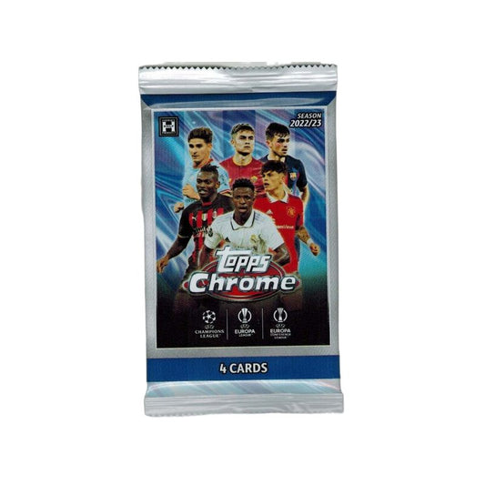 2022-23 Topps Chrome UEFA Club Competitions Soccer HOBBY Pack - Baller Collectables