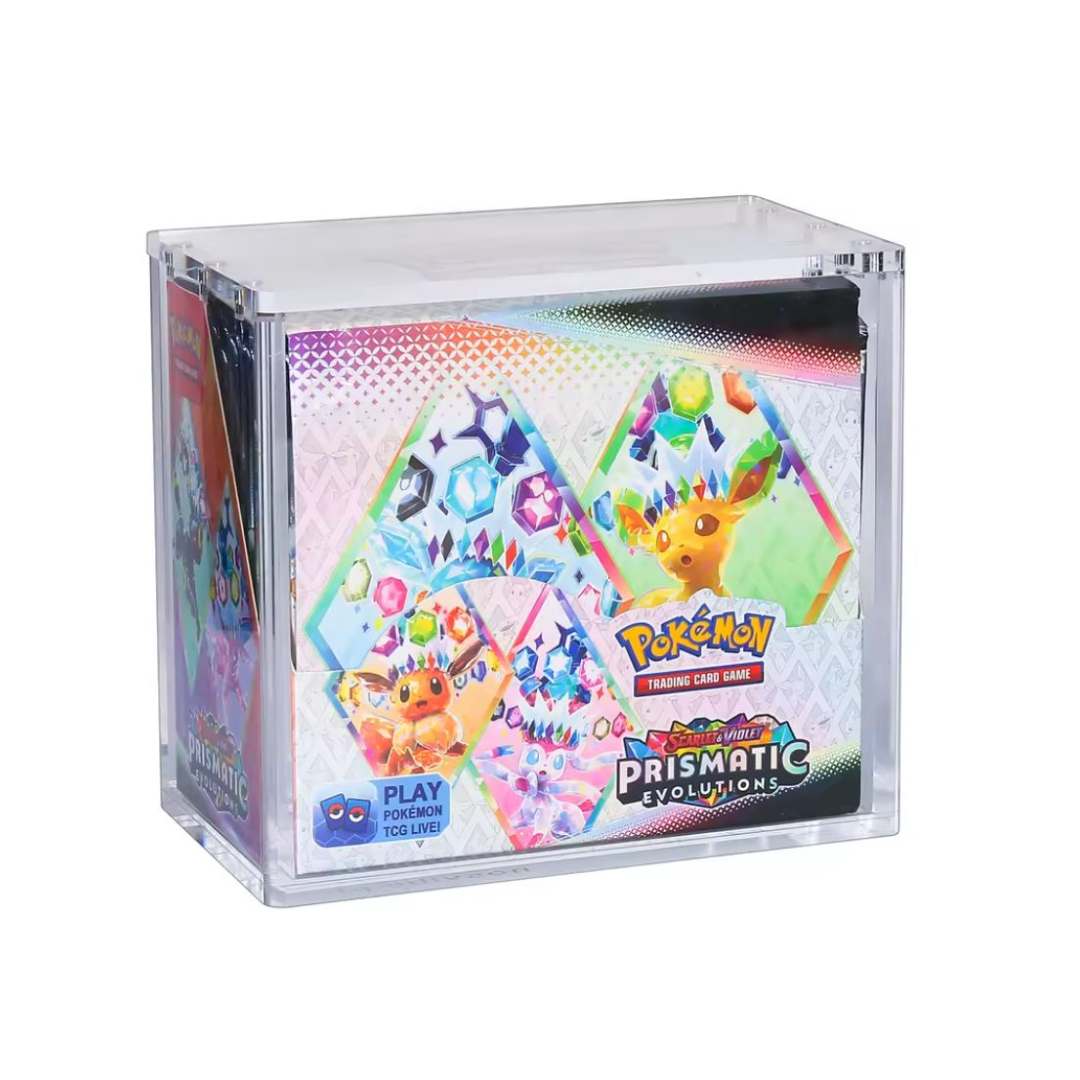 Premium Clear Magnetic Acrylic Case for Booster Box - Pokemon TCG
