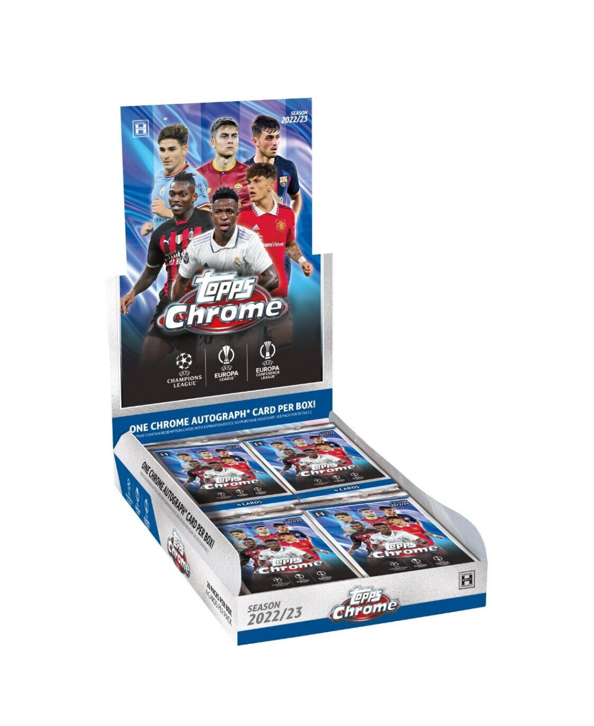 2022-23 Topps Chrome UEFA Club Competitions Soccer HOBBY Box - Baller Collectables