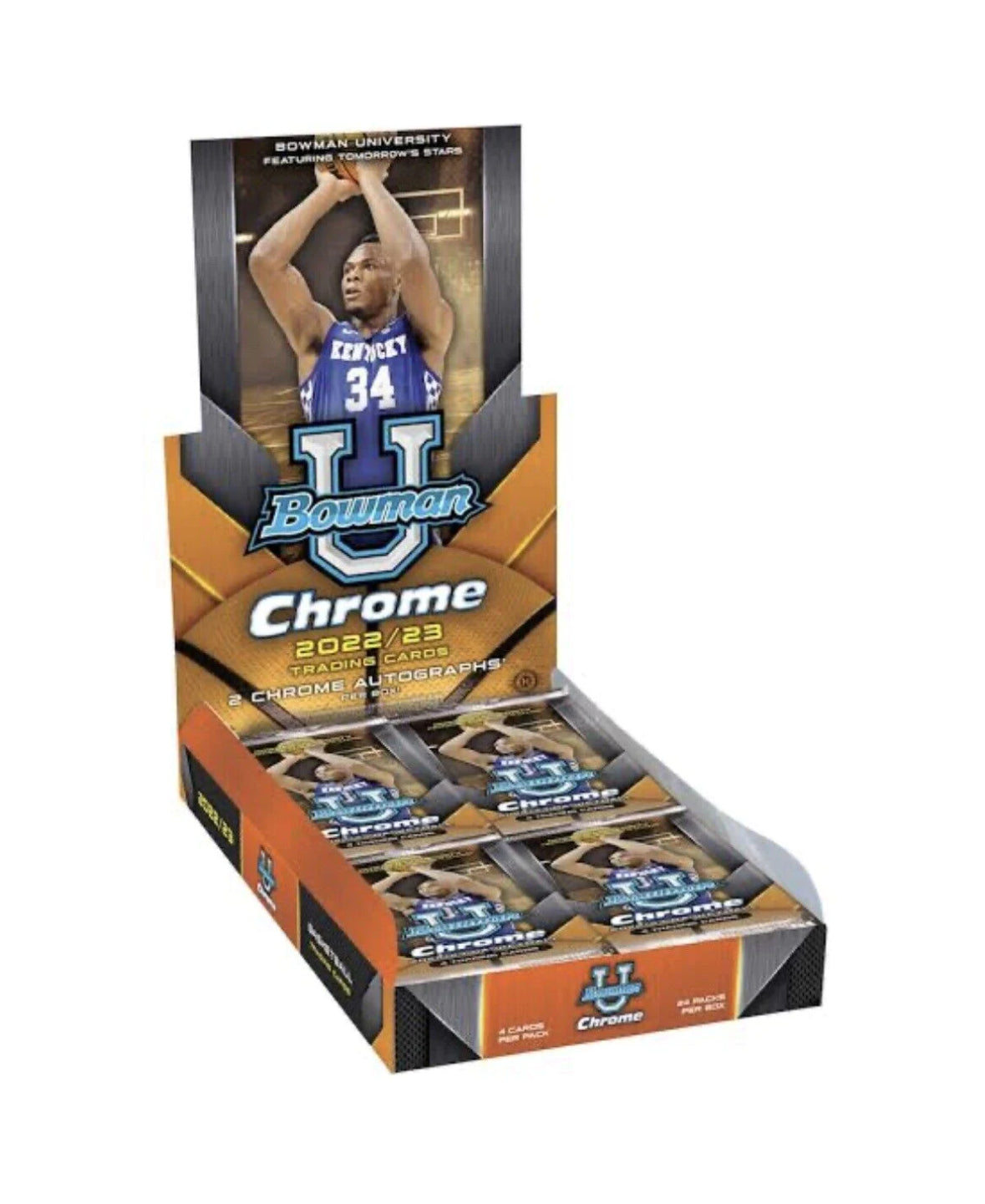 2022-23 Bowman Chrome University Basketball HOBBY Box WEMBANYAMA - Baller Collectables