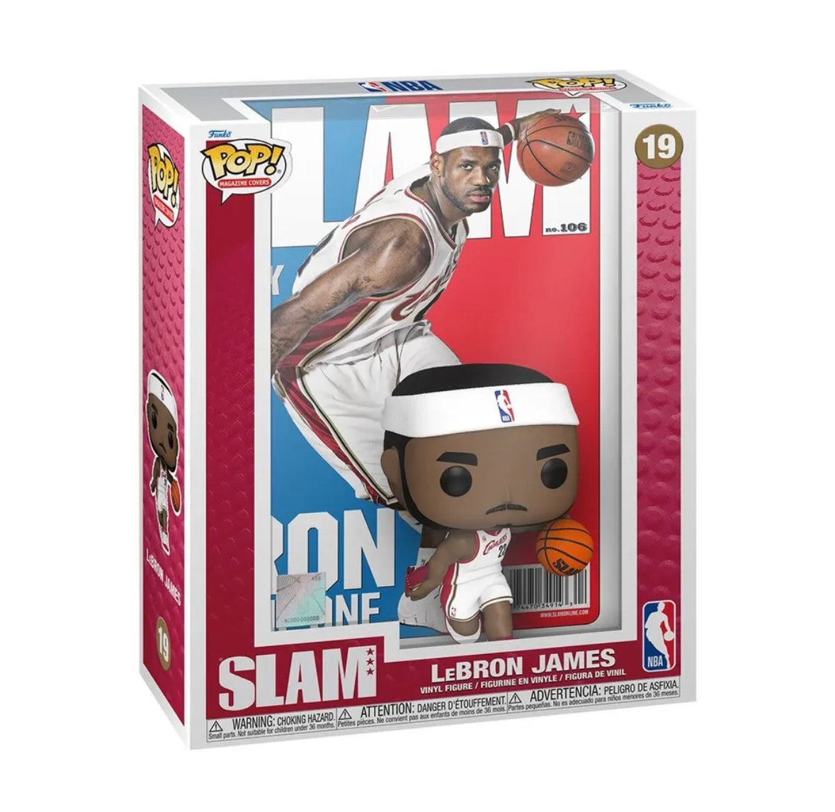 NBA SLAM LeBron James Funko Pop! Cover Figure #19 with Case - Baller Collectables