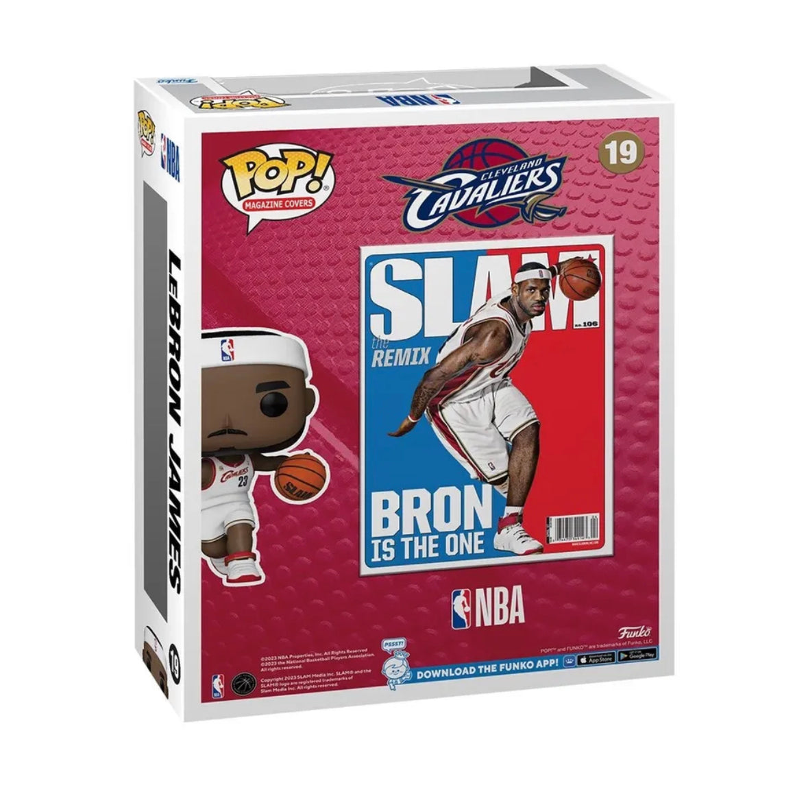 NBA SLAM LeBron James Funko Pop! Cover Figure #19 with Case - Baller Collectables
