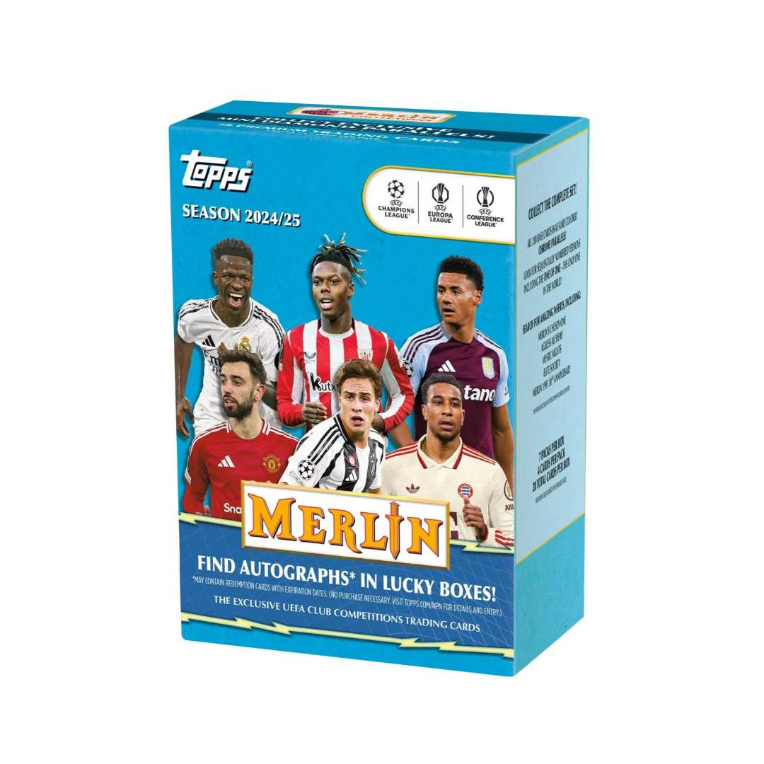 2024-25 Topps Merlin UEFA Club Competitions Soccer Value Box