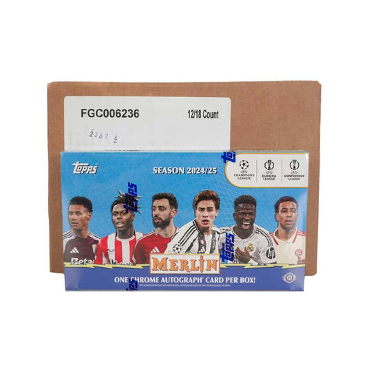 2024-25 Topps Merlin UEFA Soccer Chrome HOBBY Case