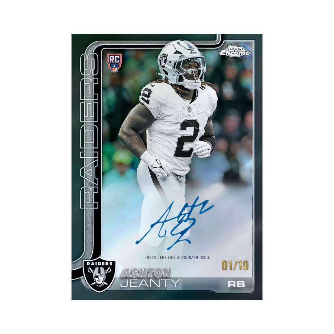 2025 Topps Chrome NFL Football Mega Box