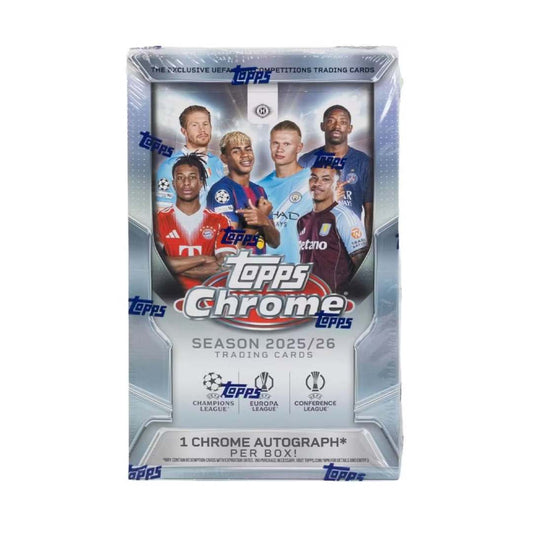 2025-26 Topps Chrome UEFA Club Competitions Soccer Hobby Box