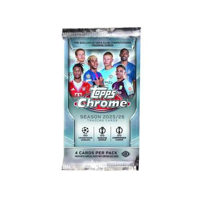 2025-26 Topps Chrome UEFA Club Competitions Soccer Hobby Box
