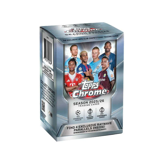 2025-26 Topps Chrome UEFA Club Competitions Soccer Value Box