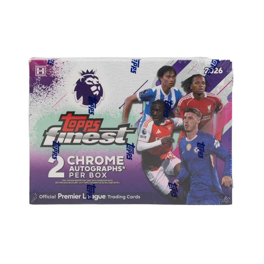 2026 Topps Finest Premier League EPL Soccer Hobby Box