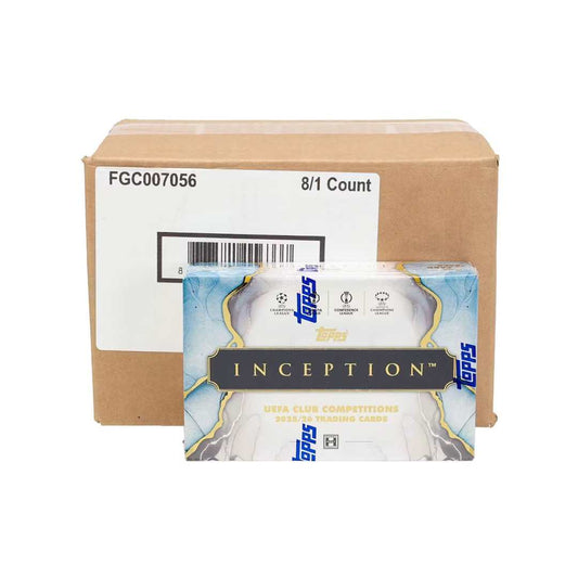 2025-26 Topps Inception UEFA Club Competitions Soccer Hobby Case