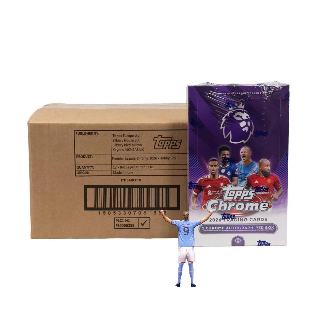 2026 Topps Chrome Premier League EPL Soccer Hobby Case