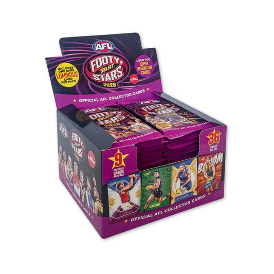 2026 AFL Footy Stars Box (36 Packs)