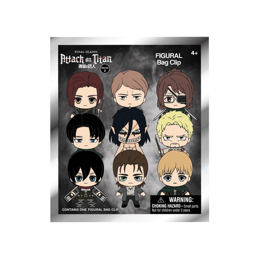 Attack on Titan Series 2 3D Foam Bag Clip Pack - Baller Collectables