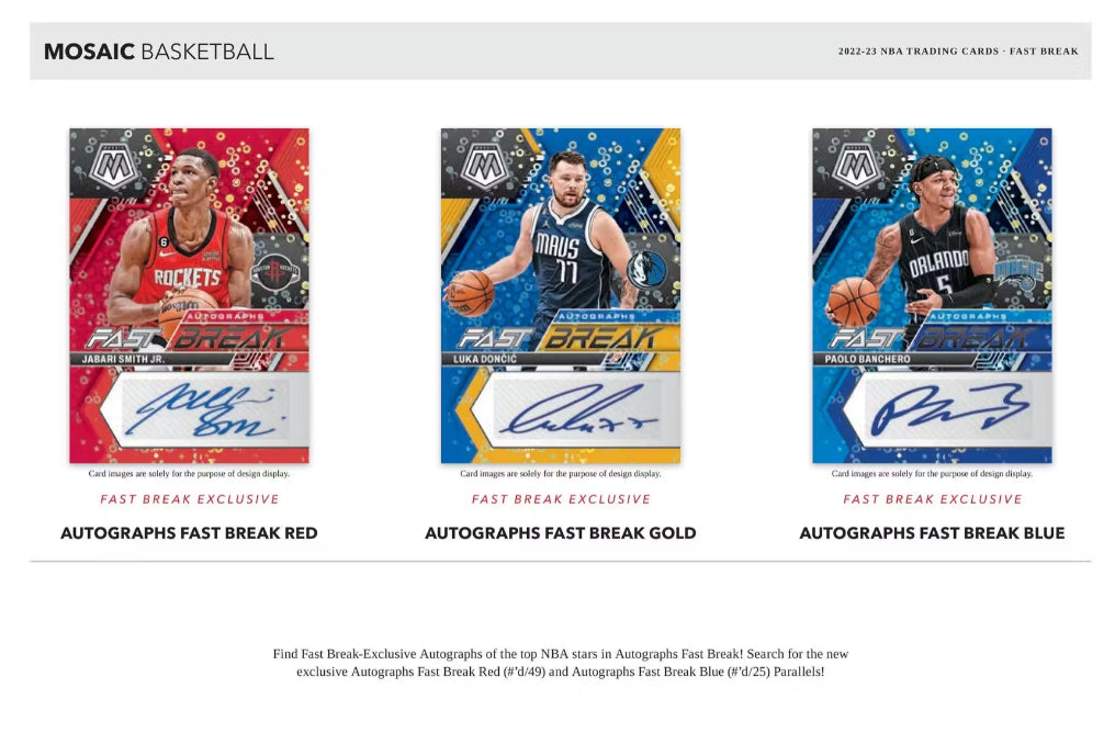 2022-23 Panini Mosaic Fast Break NBA HOBBY Box - Baller Collectables