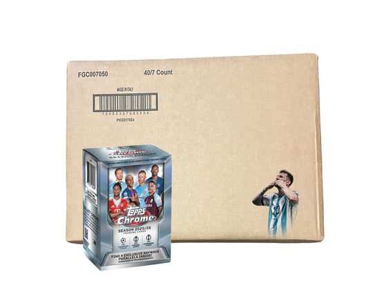 2025-26 Topps Chrome UEFA Club Competitions Soccer Value Case