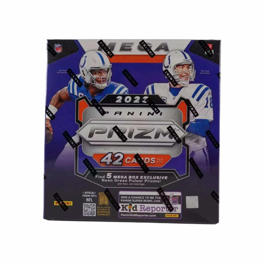 2023 Panini Donruss Prizm NFL Football Mega Box (Green Pulsar Prizms)